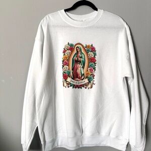 Hanes White Graphic Women Sweater